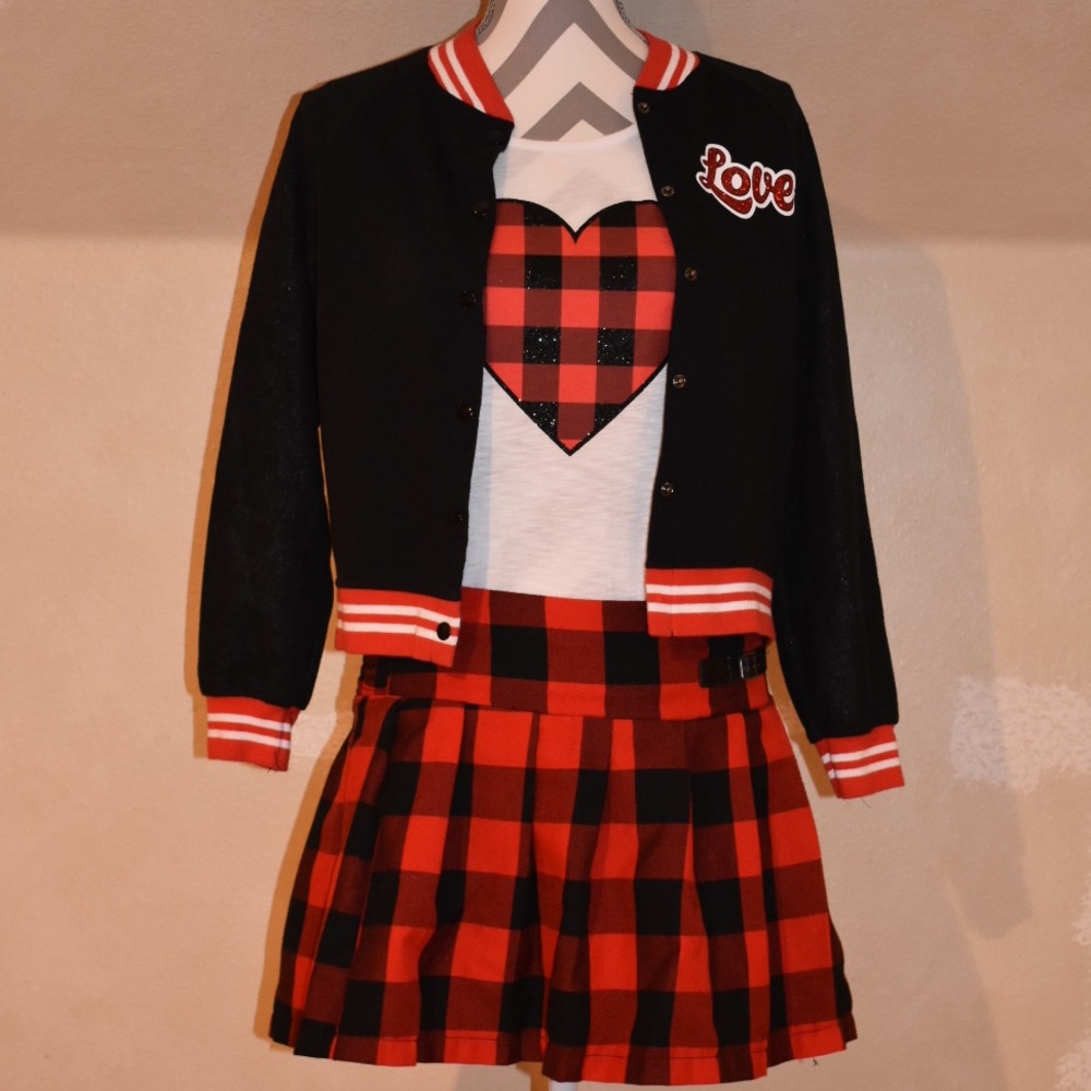 Justice Girls “Love” 3 Piece Outfit